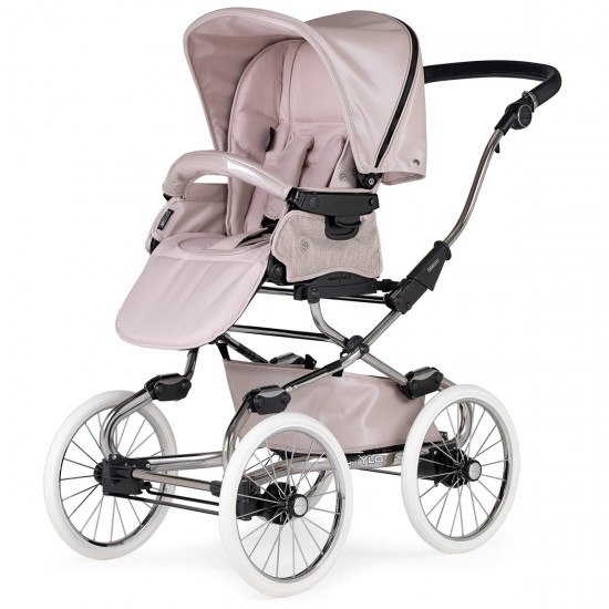 Bebecar Prive Stylo Class+ 2 in 1 Pram + Raincover, Rose