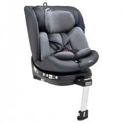 Bebecar Carbebe Radios 360° Rotating i-Size Car Seat, Black/Grey