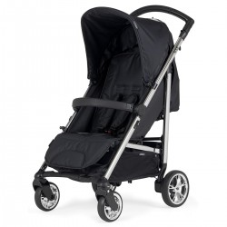 Bebecar Spot Compact Pushchair with Raincover, Soft Black