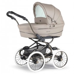 Bebecar Stylo Class+ 2 in 1 Pram + Raincover & FREE Bag, Autumn Beige