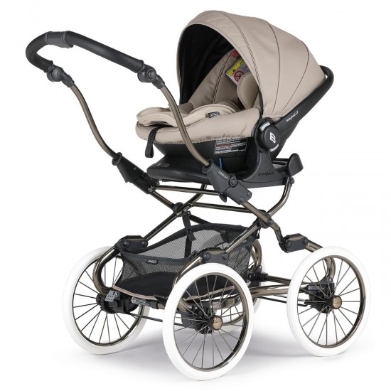 Bebecar Stylo Class+ Special 3 in 1 Pram + Raincover & FREE Bag, Autumn Beige