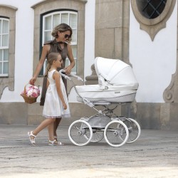 Bebecar Stylo Class+ 2 in 1 Pram + Raincover & FREE Bag, Clouds
