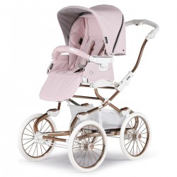 Bebecar Stylo Class+ 2 in 1 Pram + Raincover & FREE Bag, Rose Pink