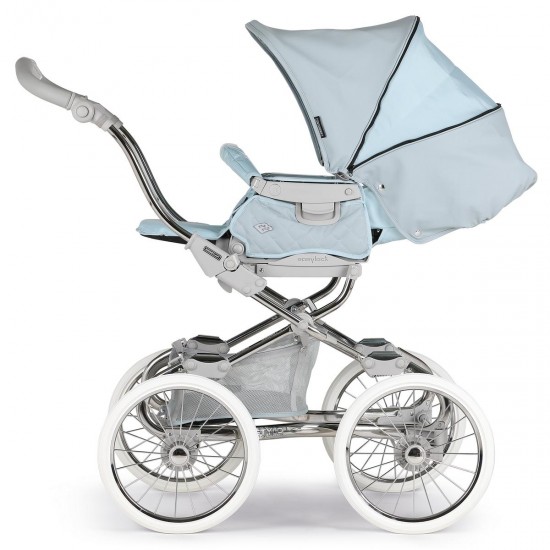 Bebecar Stylo Class+ Special 3 in 1 Pram + Raincover & FREE Bag, Sky Blue