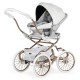 Bebecar Stylo Class+ Special 3 in 1 Pram + Raincover & FREE Bag, White Rose