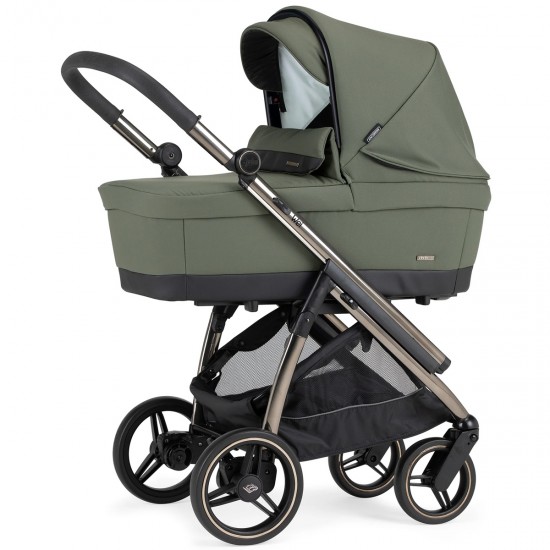 Bebecar Wei Complete Travel System + Lie Flat Car Seat, Raincover & FREE Bag, Soft Green - 2025 BLACK FRIDAY DEAL