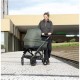 Bebecar Wei Complete Travel System + Lie Flat Car Seat, Raincover & FREE Bag, Soft Green
