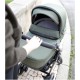 Bebecar Wei Complete Travel System + Lie Flat Car Seat, Raincover & FREE Bag, Soft Green