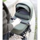 Bebecar Wei Complete Travel System + Lie Flat Car Seat & Raincover, Soft Green