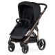 Bebecar Wei Pushchair + Lie Flat Car Seat & Raincover, Soft Black