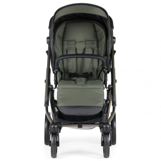 Bebecar Wei Complete Travel System + Lie Flat Car Seat, Raincover & FREE Bag, Soft Green - 2025 BLACK FRIDAY DEAL