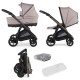 Bebecar Bib Duo 2 in 1 Pram + Raincover, Caramel Bebecar Bib Duo 2 in 1 Pram + Raincover, Caramel
