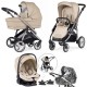 Bebecar Minipop Trio 3 in 1 Travel System + Lie Flat Car Seat, Beige Bebecar Minipop Trio 3 in 1 Travel System + Lie Flat Car Seat, Beige