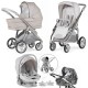 Bebecar Minipop Trio 3 in 1 Travel System + Lie Flat Car Seat, Stone Bebecar Minipop Trio 3 in 1 Travel System + Lie Flat Car Seat, Stone