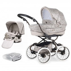 Bebecar Prive Stylo Class+ 2 in 1 Pram + Raincover, Animal Print