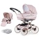 Bebecar Prive Stylo Class+ 2 in 1 Pram + Raincover, Woven Pink Bebecar Prive Stylo Class+ 2 in 1 Pram + Raincover, Woven Pink