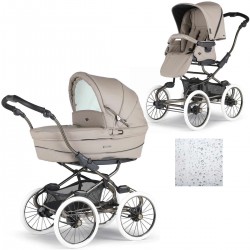 Bebecar Stylo Class+ 2 in 1 Pram + Raincover, Autumn Beige