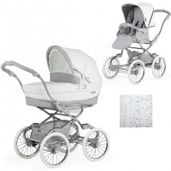 Bebecar Stylo Class+ 2 in 1 Pram + Raincover, Clouds