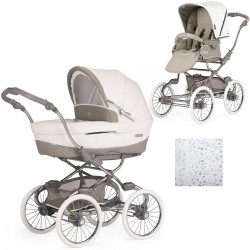 Bebecar Stylo Class+ 2 in 1 Pram + Raincover, Iced Mocha