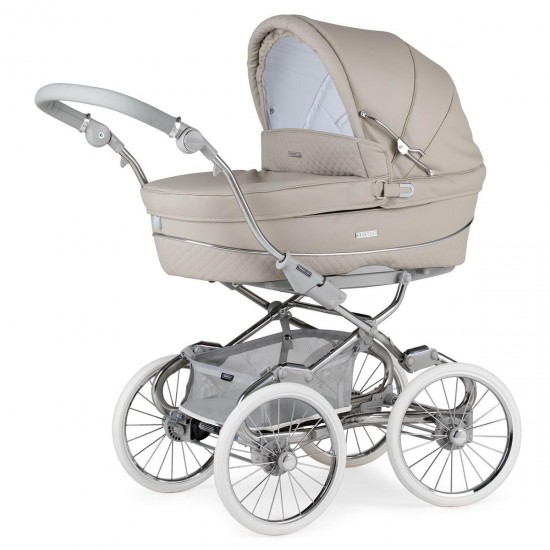 Bebecar Stylo Class+ 2 in 1 Pram + Raincover & FREE Bag, Crib, Blanket & Nursing Pillow, Stone Bebecar Stylo Class+ 2 in 1 Pram + Raincover & FREE Bag, Crib, Blanket & Nursing Pillow, Stone