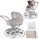 Bebecar Stylo Class+ 2 in 1 Pram + Raincover & FREE Bag, Stone Bebecar Stylo Class+ 2 in 1 Pram + Raincover & FREE Bag, Stone
