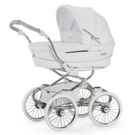 Bebecar Stylo Class 2 in 1 Pram + Raincover, Changing Bag & Footmuff - White Magic - 2025 BLACK FRIDAY DEAL