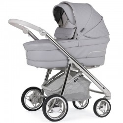 Bebecar V-Pack Complete Travel System + Lie Flat Car Seat, Raincover, LA3 Kit & Footmuff, Pebble