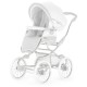 Bebecar Stylo Class 2 in 1 Pram + Raincover, Changing Bag & Footmuff - White Magic - 2025 BLACK FRIDAY DEAL