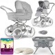Bebecar Stylo Class+ 2 in 1 Pram + Raincover & FREE Crib, Blanket & Nursing Pillow, Calm Grey