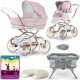 Bebecar Stylo Class+ 2 in 1 Pram + Raincover & FREE Crib, Blanket & Nursing Pillow, Rose Pink
