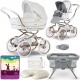 Bebecar Stylo Class+ 2 in 1 Pram + Raincover & FREE Bag, Crib, Blanket & Nursing Pillow, White Rose Bebecar Stylo Class+ 2 in 1 Pram + Raincover & FREE Bag, Crib, Blanket & Nursing Pillow, White Rose