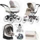 Bebecar Stylo Class+ Pram + Lie Flat Car Seat Travel System + Raincover & FREE Bag, Iced Mocha Bebecar Stylo Class+ Pram + Lie Flat Car Seat Travel System + Raincover & FREE Bag, Iced Mocha