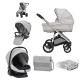 Bebecar Face Combi + i-Size Car Seat Travel System + Raincover, FREE Changing Bag, Mist