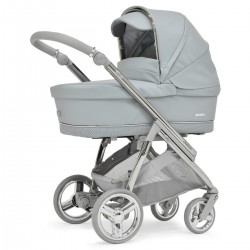 Bebecar Minipop Trio 3 in 1 Travel System + Lie Flat Car Seat & Free Bag, Graphite