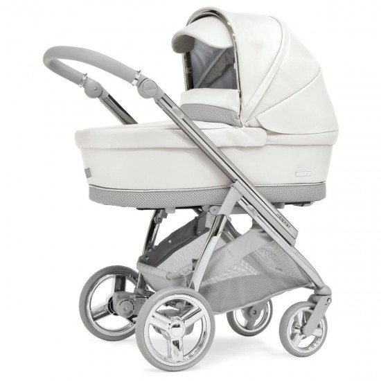 Bebecar Minipop Trio 3 in 1 Travel System + Lie Flat Car Seat & Free Bag, Halo