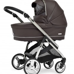 Bebecar Minipop Trio 3 in 1 Travel System + Lie Flat Car Seat & Free Bag, Cacao