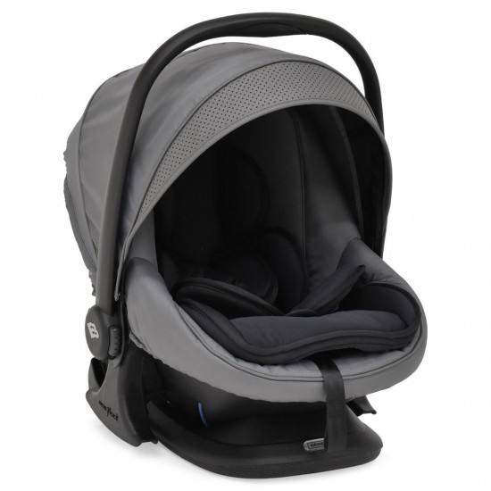 Bebecar Minipop Trio 3 in 1 Travel System + Lie Flat Car Seat & Free Bag, Peppercorn