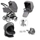 Bebecar Minipop Trio 3 in 1 Travel System + Lie Flat Car Seat, Peppercorn
