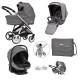 Bebecar Minipop Trio 3 in 1 Travel System + Lie Flat Car Seat & Free Bag, Peppercorn