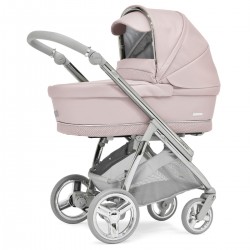 Bebecar Minipop Trio 3 in 1 Travel System + Lie Flat Car Seat, Roselle