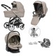 Bebecar Minipop Trio 3 in 1 Travel System + Lie Flat Car Seat, Truffle