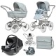 Bebecar Stylo Class+ Pram + New Aurea Car Seat Travel System + Raincover, FREE Changing Bag, Celestine