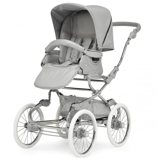Bebecar Stylo Class+ Pram + Lie Flat Car Seat Travel System + Raincover & FREE Bag, Truffle