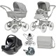 Bebecar Stylo Class+ Pram + New Aurea Car Seat Travel System + Raincover, FREE Changing Bag, Graphite
