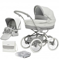 Bebecar Stylo Class+ 2 in 1 Pram + Raincover, FREE Changing Bag, Halo