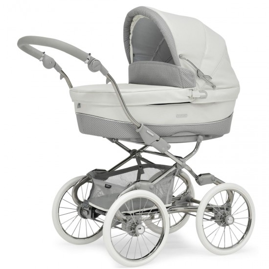 Bebecar Stylo Class+ Pram + Lie Flat Car Seat Travel System + Raincover & FREE Bag, Halo