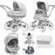 Bebecar Stylo Class+ Pram + Lie Flat Car Seat Travel System + Raincover & FREE Bag, Halo