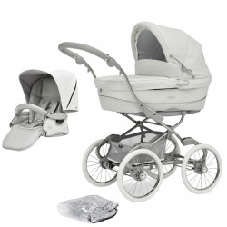 Bebecar Stylo Class+ 2 in 1 Pram + Raincover, Porcelaine