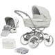 Bebecar Stylo Class+ 2 in 1 Pram + Raincover, FREE Changing Bag, Porcelaine
