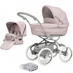Bebecar Stylo Class+ 2 in 1 Pram + Raincover, Roselle